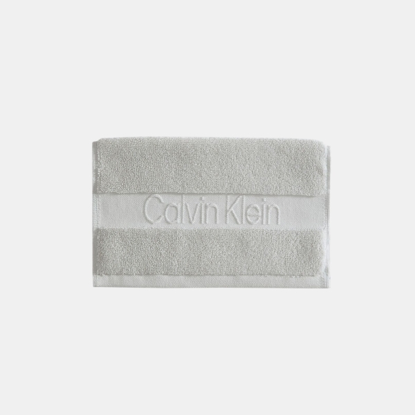 Calvin Klein Iconic Cotton Jacquard Bath Towel, 56" x 30" - Gray