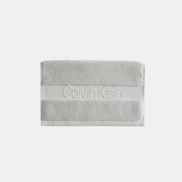 Calvin Klein Iconic Cotton Jacquard Bath Towel, 56" x 30" - Gray