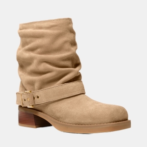 Michael Kors Women's Colby Square Toe Flat Booties - Husk