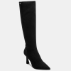 DKNY Women's Cainon Pointed Toe Dress Boots - Black Suede