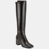 DKNY Women's Kamiah Tall Square Toe Boots - Brown Nappa