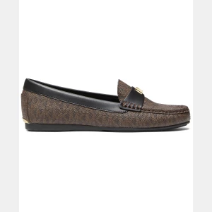 Michael Kors Women's Melanie Moccasin Loafers - Brown Logo Canvas - Image 3