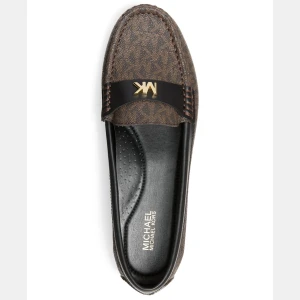Michael Kors Women's Melanie Moccasin Loafers - Brown Logo Canvas - Image 4