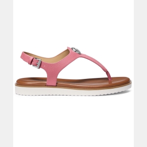 Michael Kors Women's Val Thong Round Toe Flat Sandals - Rosewood Canvas - Image 3
