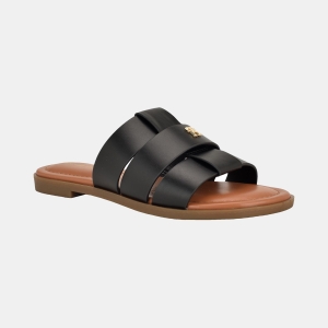 Tommy Hilfiger Women's Moden Slide-On Flat Sandal - Black