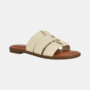 Tommy Hilfiger Women's Moden Slide-On Flat Sandal - Ivory