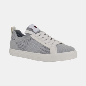 Tommy Hilfiger Women's Ladelis Knit Lace-up Sneaker - Light Gray Knit