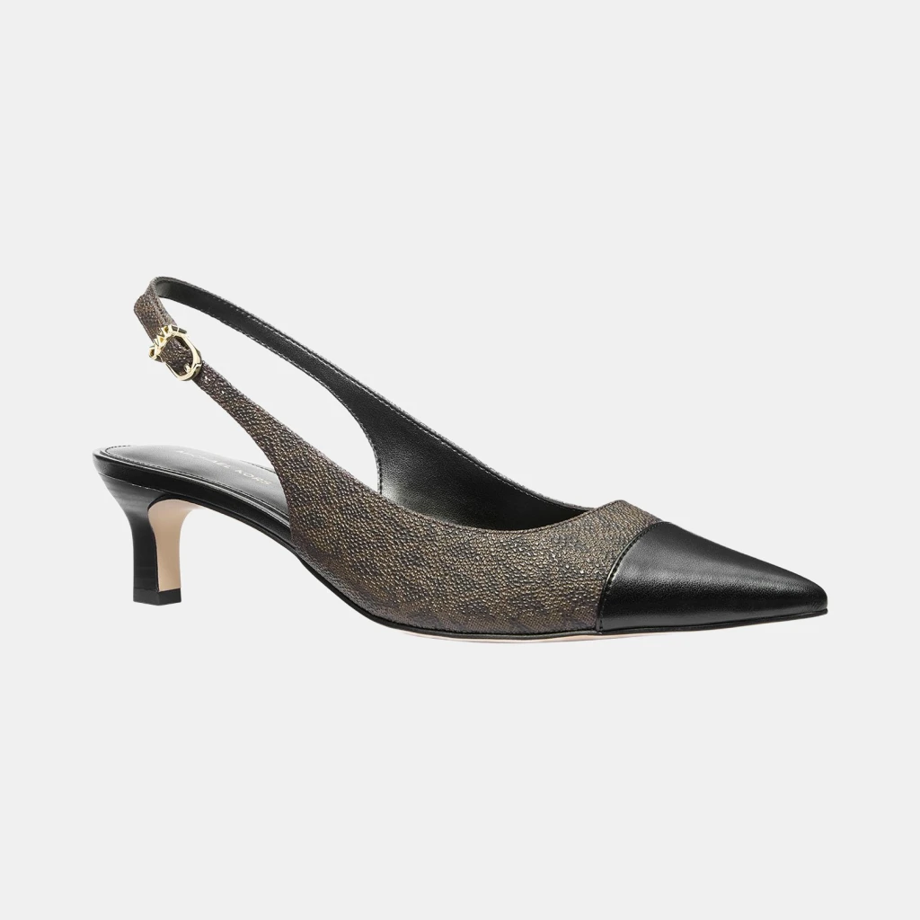 Michael Kors Women's Amara Pointed Cap Toe Slingback Pumps