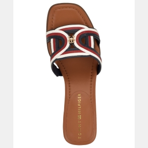 Tommy Hilfiger Women's Marica Block Heel Slide Sandal - Dark Blue Multi - Image 5