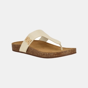 Tommy Hilfiger Women's ToBeach T-Strap Flat Footbed Sandals - Ivory