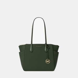 Michael Kors Outlet Marilyn Medium Saffiano Leather Tote Bag - MOSS