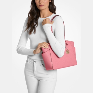 Michael Kors Outlet Marilyn Medium Saffiano Leather Tote Bag - Image 5