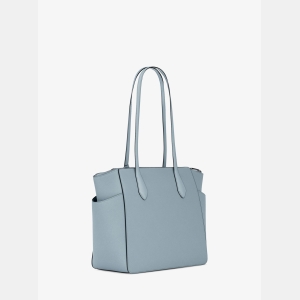 Michael Kors Outlet Marilyn Medium Saffiano Leather Tote Bag - PALE OCEAN - Image 4