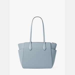 Michael Kors Outlet Marilyn Medium Saffiano Leather Tote Bag - PALE OCEAN - Image 6