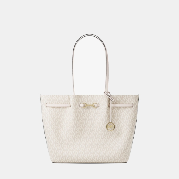 Michael Kors Outlet Carson Large Signature Logo Tote Bag - LT CRM MULTI