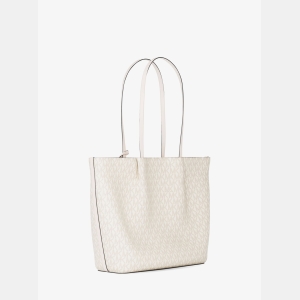 Michael Kors Outlet Carson Large Signature Logo Tote Bag - LT CRM MULTI - Image 6