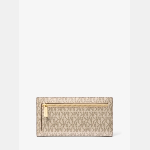 Michael Kors Outlet Carson Large Metallic Signature Logo Wallet - Image 4