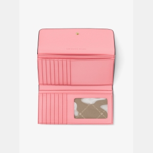 Michael Kors Outlet Jet Set Large Signature Logo Tri-Fold Wallet - CRNTION MLTI - Image 3
