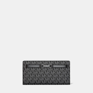 Michael Kors Outlet Carson Large Signature Logo Wallet