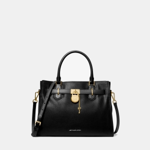 Michael Kors Outlet Hamilton Medium Leather Satchel