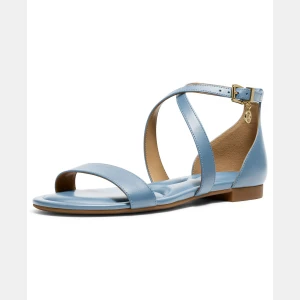 Michael Kors MICHAEL Women's Alexa Flex Buckle Flat Sandals - Chambray Leather - Image 5