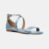 Michael Kors MICHAEL Women's Alexa Flex Buckle Flat Sandals - Chambray