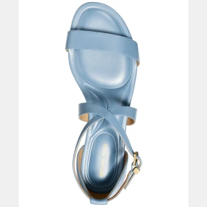 Michael Kors MICHAEL Women's Alexa Flex Buckle Flat Sandals - Chambray Leather - Image 4