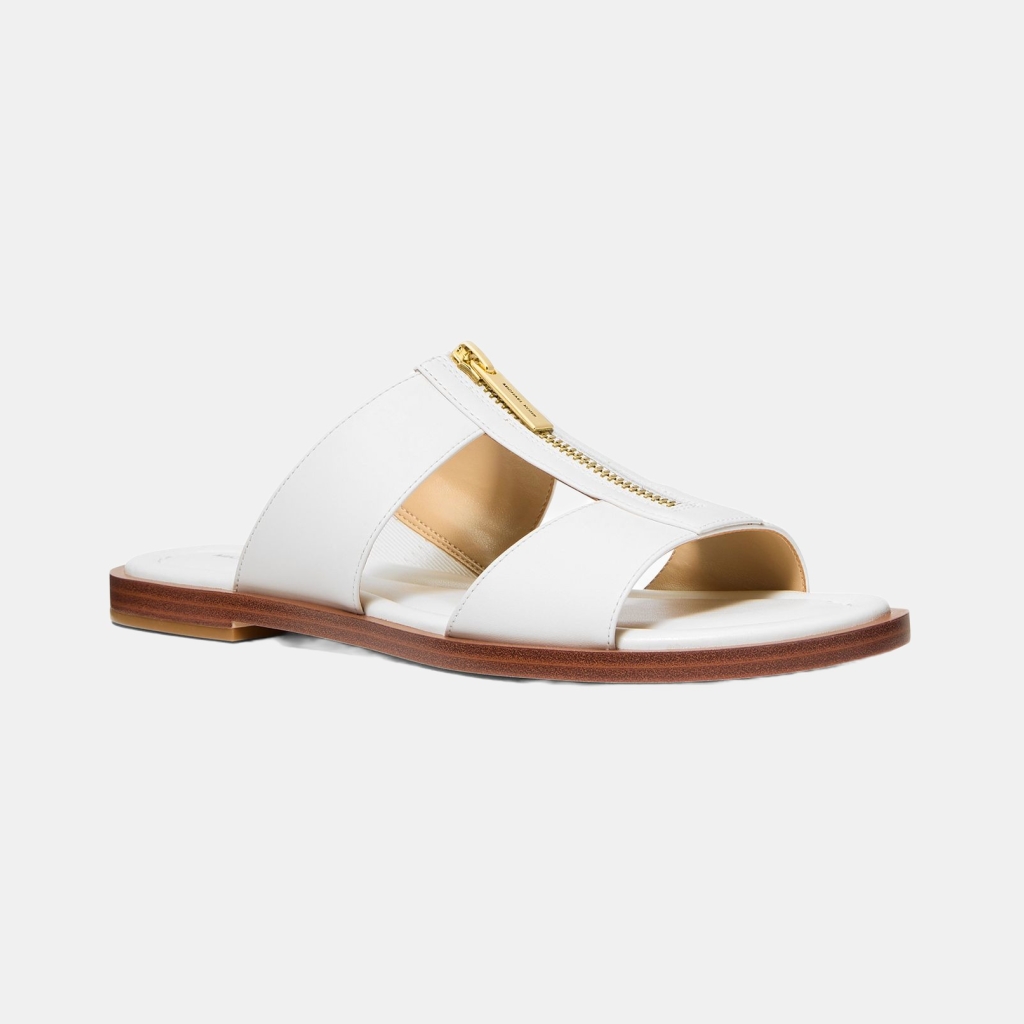 Michael Kors Women's Berkley Slip-On Flat Sandals - Optic White