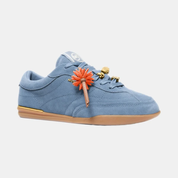 Michael Kors Women's Nolan Almond Toe Lace-Up Sneakers - Chambray