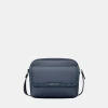 Michael Kors Outlet Cooper Medium Pebbled Leather and Signature Logo Camera Crossbody Bag - NAVY