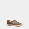 Michael Kors Outlet Hastings Signature Logo Slip-On Espadrille - BROWN