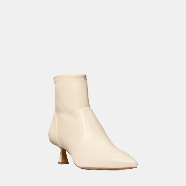 Michael Kors Outlet Amali Kitten Boot - LT CREAM