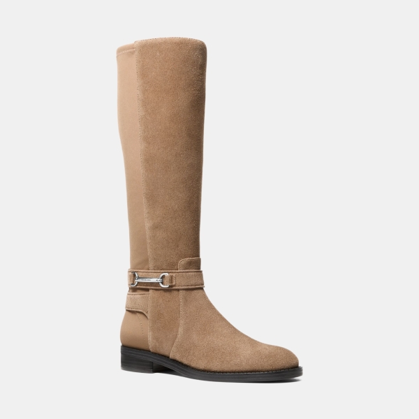Michael Kors Outlet Carson Suede and Scuba Boot