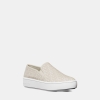 Michael Kors Outlet Teddi Signature Logo Slip-On Sneaker - VAN/CREAM