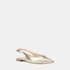 Michael Kors Outlet Amali Metallic Slingback Flat
