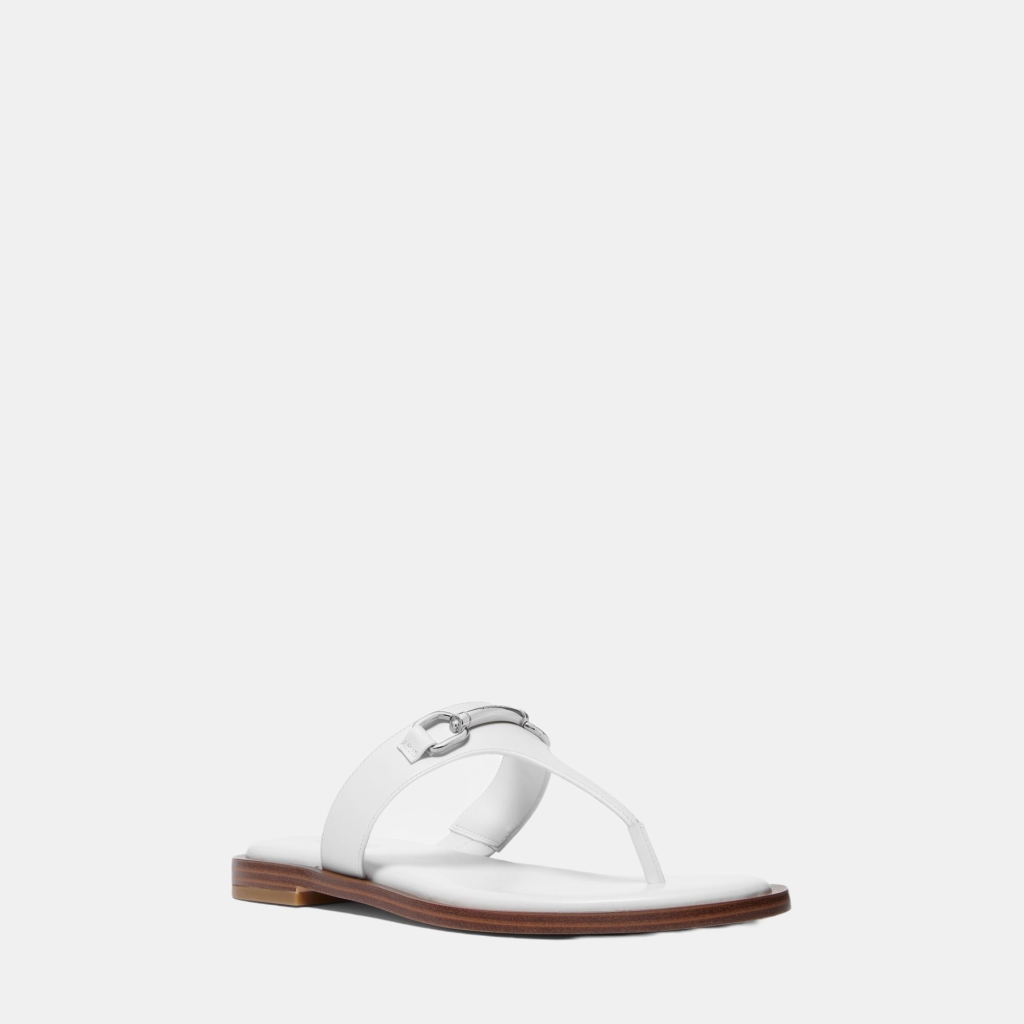 Michael Kors Outlet Carson Leather Sandal