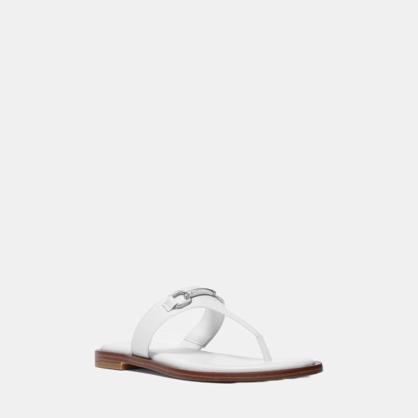 Michael Kors Outlet Carson Leather Sandal