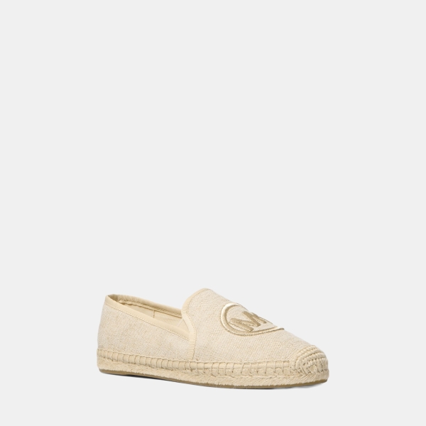 Michael Kors Outlet Hastings Metallic Canvas Espadrille