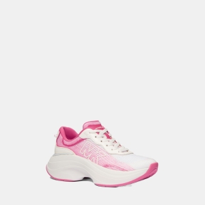 Michael Kors Outlet Athena Ombré Stretch Knit Trainer - FRENCH PINK