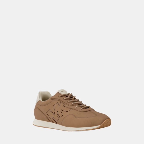 Michael Kors Outlet Essex Suede Trainer - CAMEL