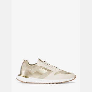 Michael Kors Outlet Jesse Metallic Stretch Knit Trainer - Image 3