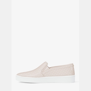 Michael Kors Outlet Keaton Perforated Slip On Sneaker - LT CREAM - Image 4