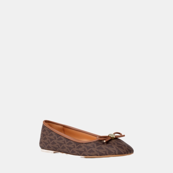 Michael Kors Outlet Savannah Signature Logo Ballet Flat