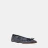 Michael Kors Outlet Savannah Perforated Ballet Flat - NAVY