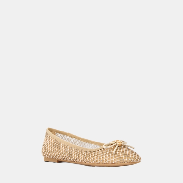 Michael Kors Outlet Savannah Embellished Mesh Ballet Flat