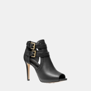Michael Kors Outlet Blaze Open-Toe Ankle Boot - BLACK