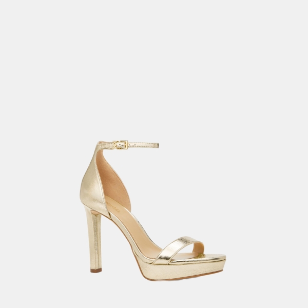 Michael Kors Outlet Margot Metallic Platform Sandal
