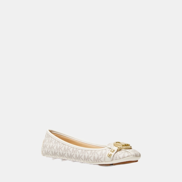 Michael Kors Outlet Fulton Studded Logo Moccasin - VANILLA