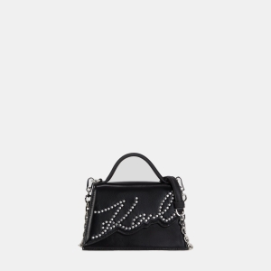Karl Lagerfeld K/Signature small studded crossbody bag