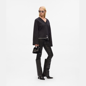 Karl Lagerfeld K/Signature small studded crossbody bag - Image 3